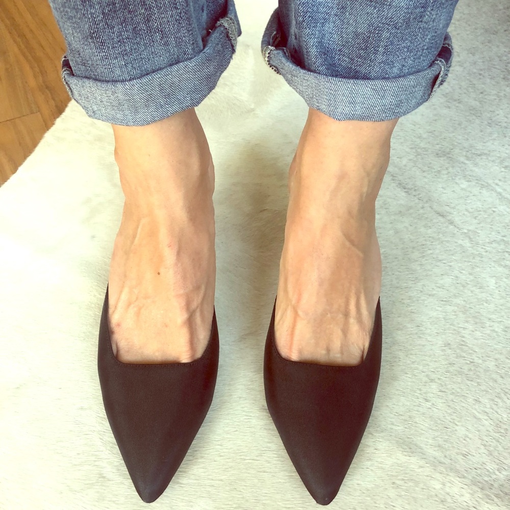 Black kitten heel mules by WHO WHAT WEAR (Target)